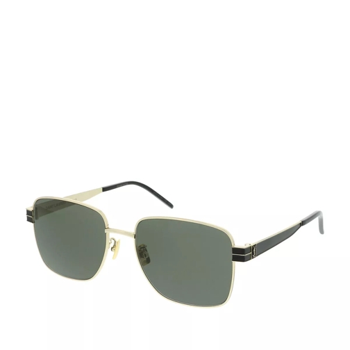 Saint Laurent SL M55-005 57 Sunglasses Gold-Gold-Grey Sunglasses