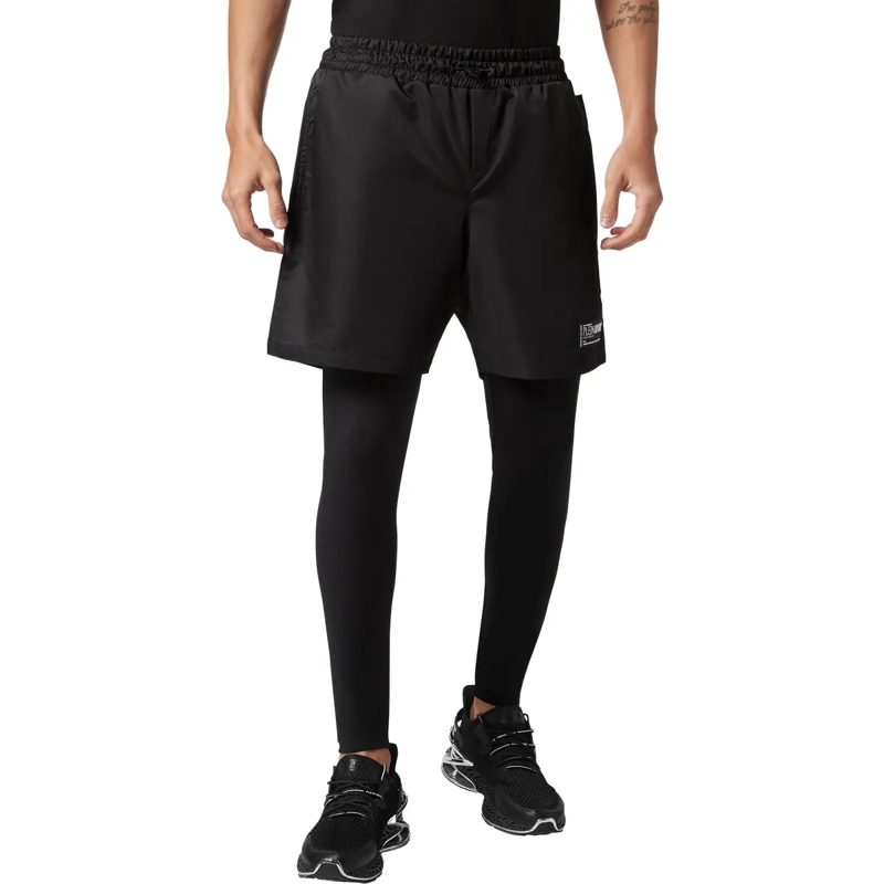 Plein Sport Leggings 2-In-1 Laufhose schwarz(Image 3)