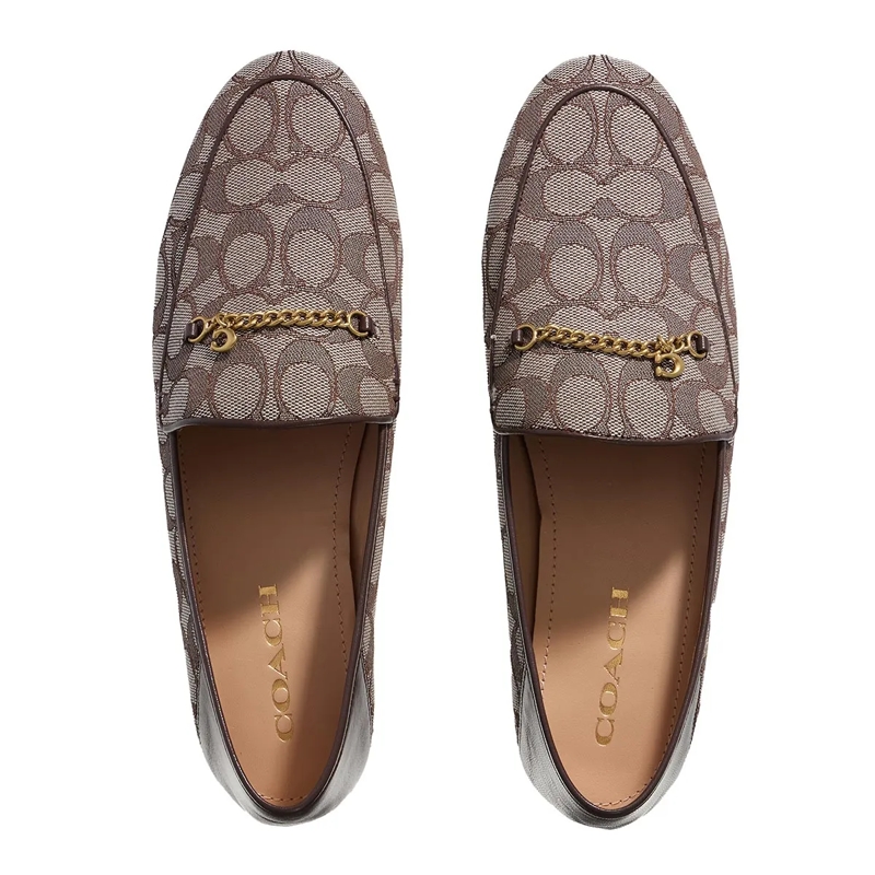 Coach Loafer Hanna Sig Jacquard Oak/Maple(Image 5)