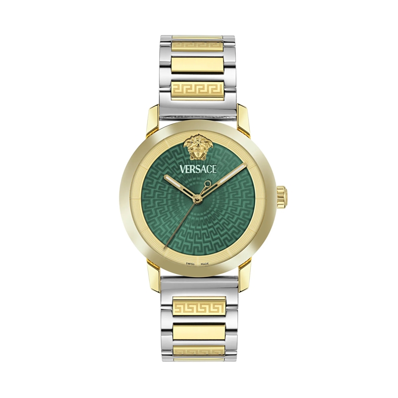 Versace Quarzuhr Quarz Analog Uhr V-Helix (Wc-9G) silber