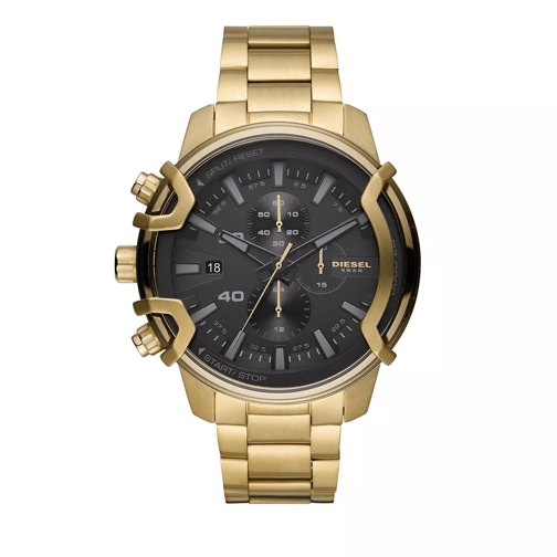 Diesel Griffed Chronograph Stainless Steel Watch gold Chronograaf