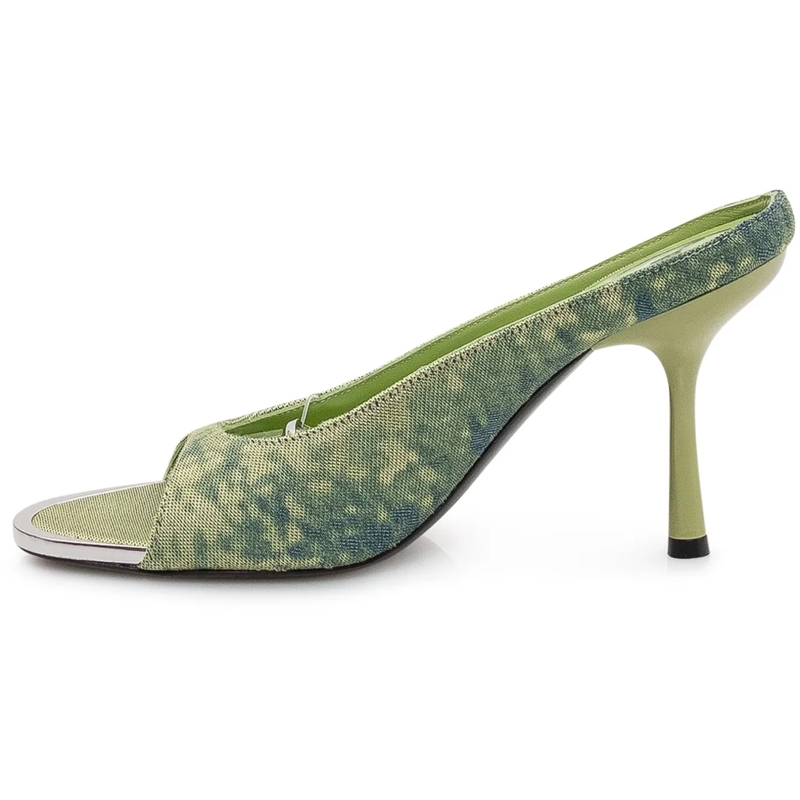 Diesel Escarpins Mules con Tacco Alto e Punta Aperta grün(Image 4)