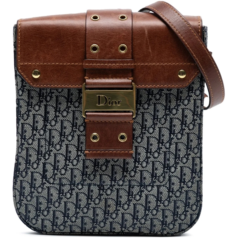 Christian Dior Schultertasche Diorissimo Trotter Canvas Street Chic Crossbody blau