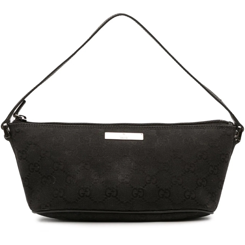 Gucci Schultertasche GG Canvas Boat schwarz