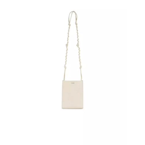 Jil Sander Tangle' Ivory Leather Crossbody Bag Neutrals Schultertasche