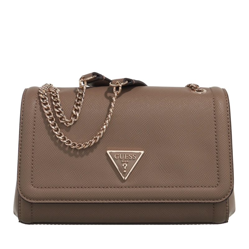 Guess Crossbody Bag Noelle Convertible Xbody Flap Dark Taupe