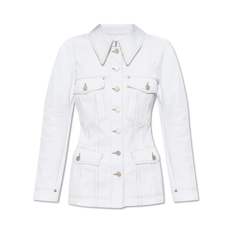 Givenchy Veste en jean White Tailored Jacket With Structured Collar White