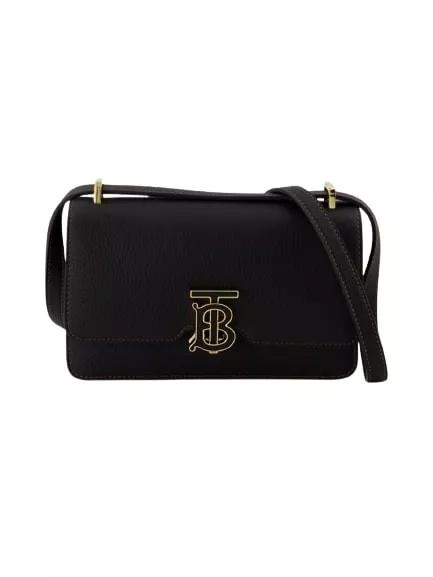 Burberry Shopper - Elongated Crossbody Bag - Leather - Bag - Gr. unisize - in Schwarz - für Damen