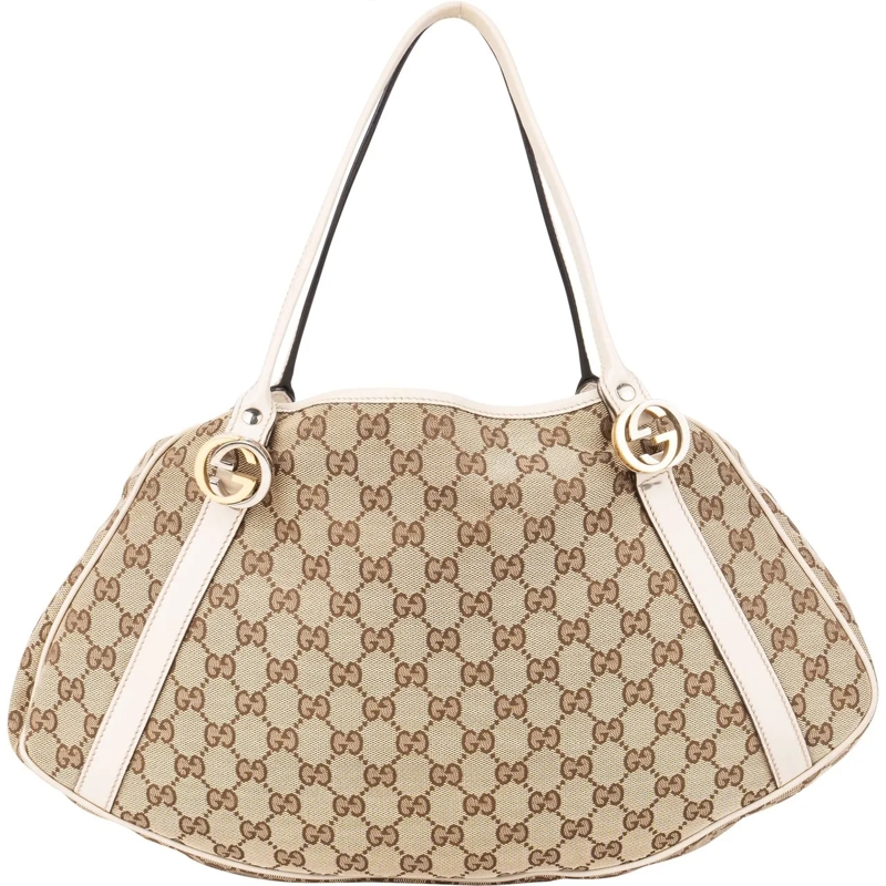 Gucci Schultertasche Gucci GG Monogram Twin Heart Handbag mehrfarbig