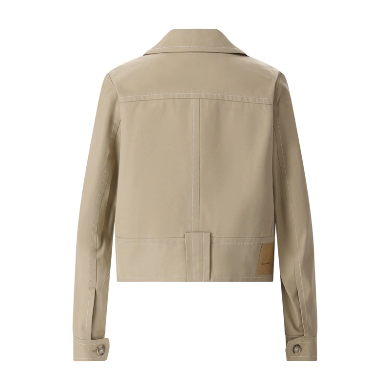 AMI Paris Übergangsjacke Kurze Jacke aus Baumwollmix braun(Image 3)