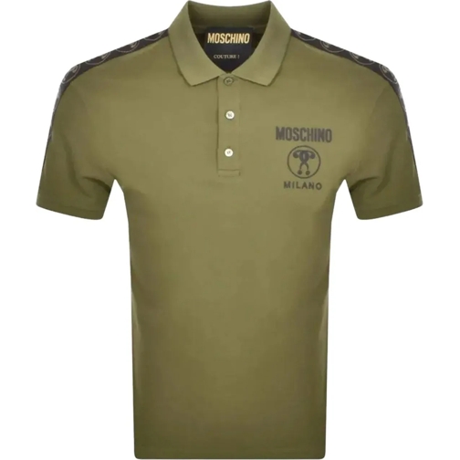 Moschino Polohemd Polo Double Question Army grün