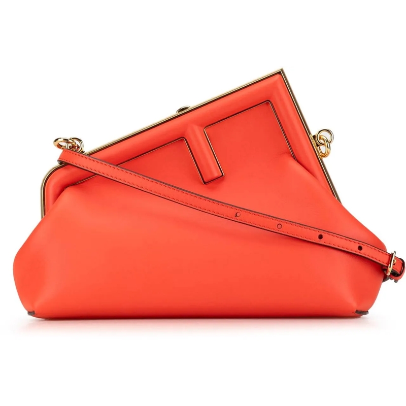 Fendi Schultertasche Small Nappa Fendi First rot