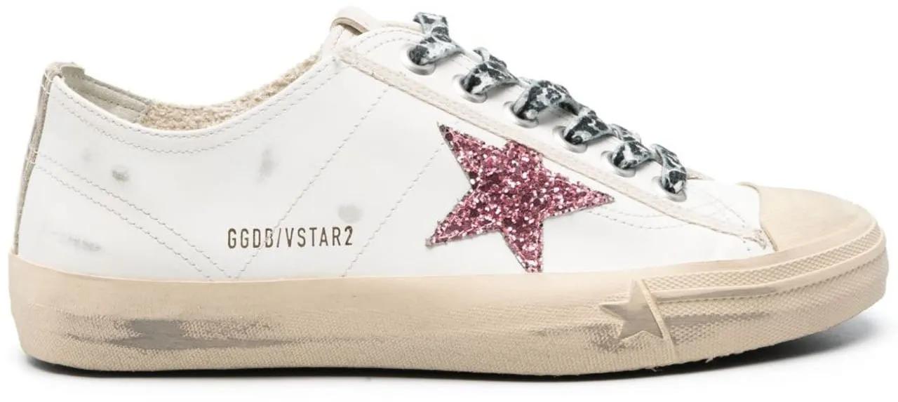 Golden Goose Low-Top Sneaker - Sneakers Whiteburgundy - Gr. 35 (EU) - in Rot - für Damen