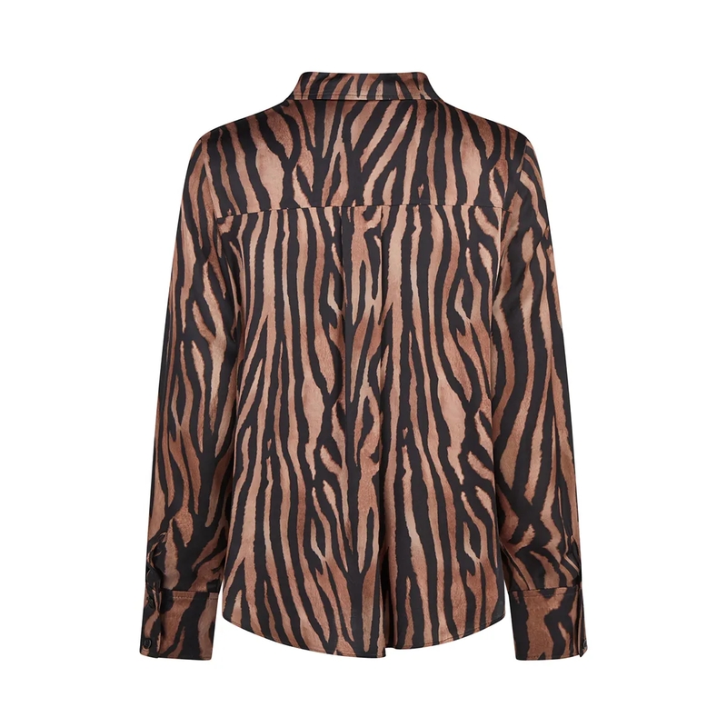 Marc Aurel Bluse Bluse- mit Knopfverschluss- Rückenpasse mit Fal schwarz(Image 5)