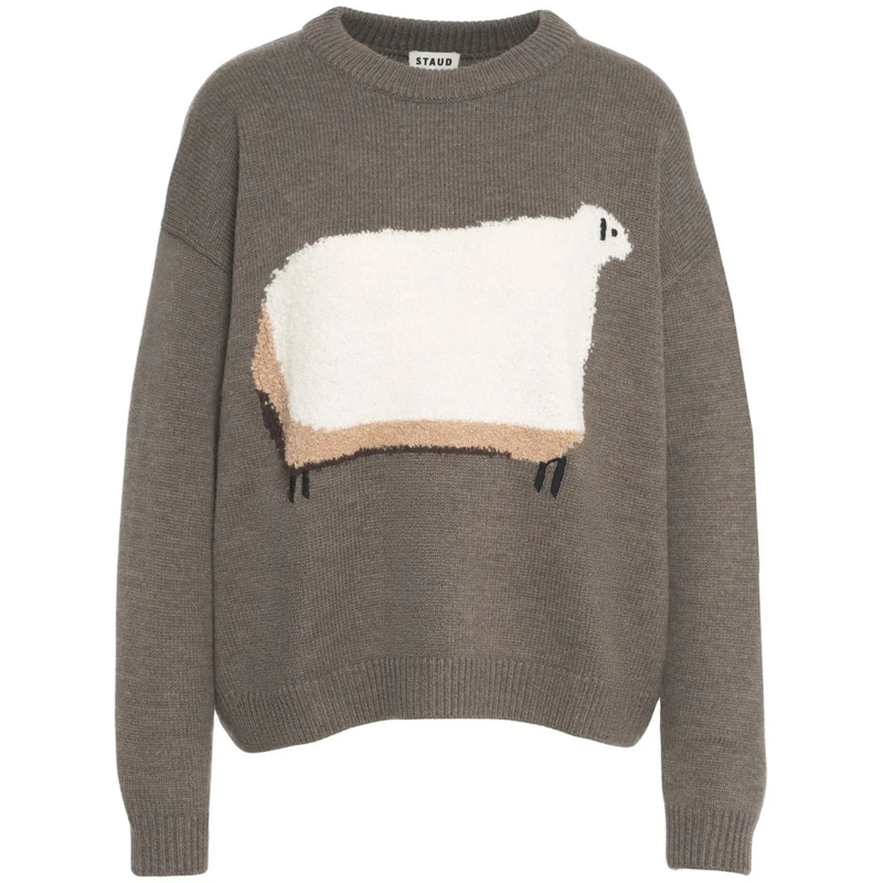 Staud  Knit sweater 'Giada' braun