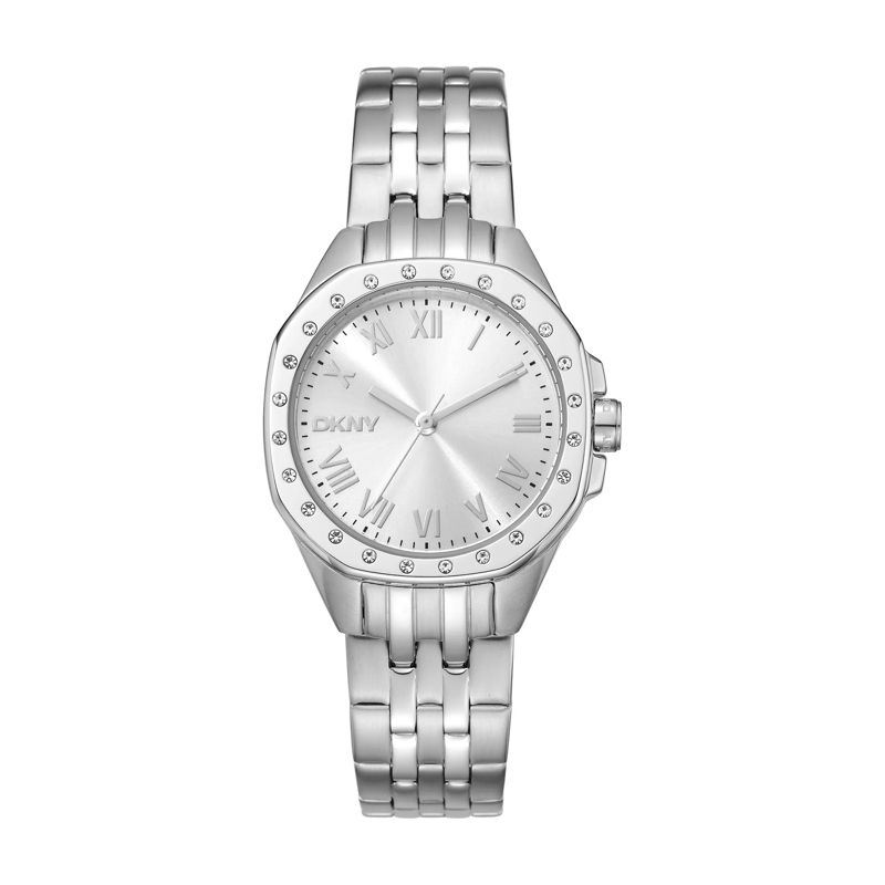 DKNY Automatikuhr Quarzuhr Brooklyn Mini silber