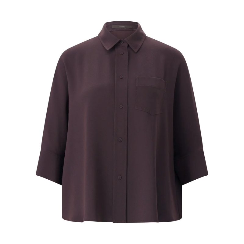 windsor. Blouson Hemdbluse mit Fledermausärmeln lila
