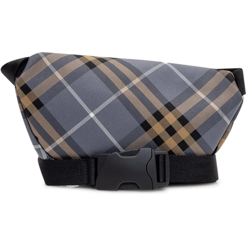 Burberry Gürteltasche Borsa Belt Bag con Motivo Check e Tasca Frontale blau(Image 3)