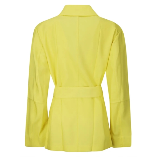 Setchu Blazer Double-Breasted Wool Jacket Yellow (Image 2)