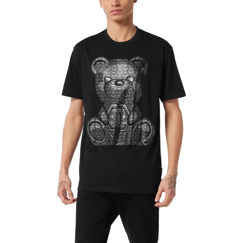 Philipp Plein T-Shirt T-Shirt Rundhalsausschnitt Ss Teddy schwarz(Image 3)
