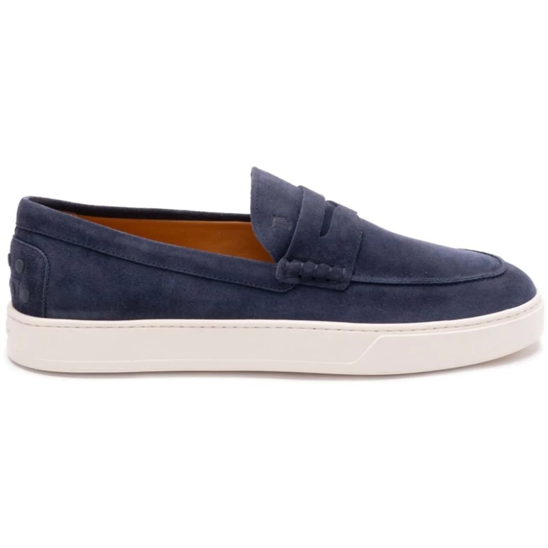 Tod's Loafer Flat Shoes Blue blau