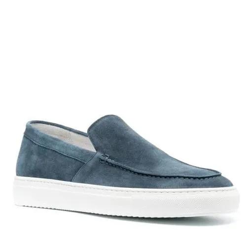 Doucal%27s Loafers & Ballerinas - Suede Slip-On Loafers - Gr. 43 (EU) - in Blau - für Damen