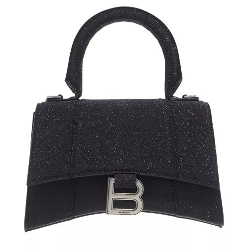 Balenciaga XS Hourglass Bag Black Minitasche