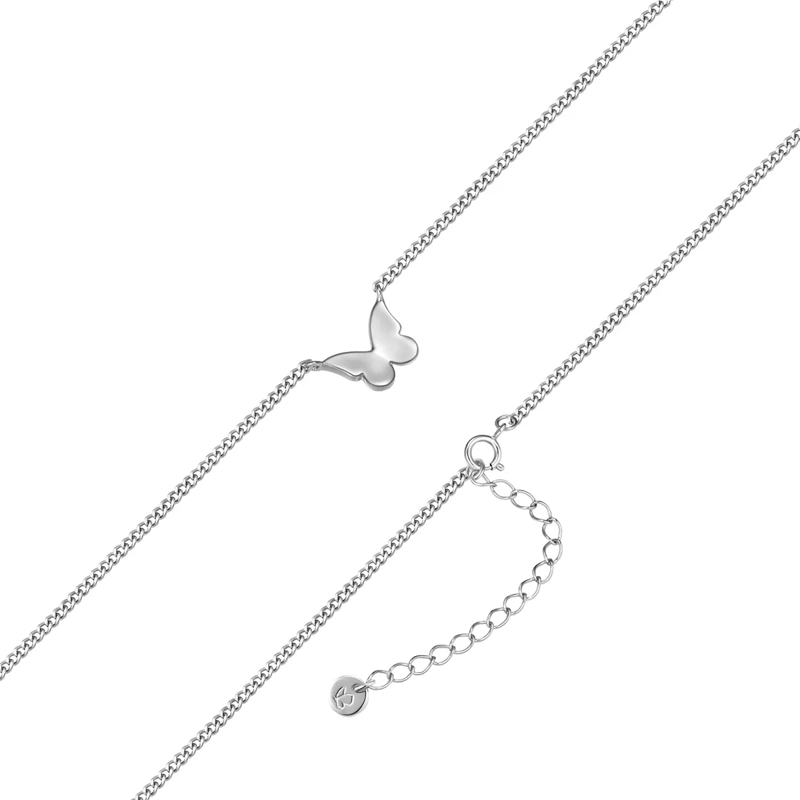 Glanzstücke München Mittellange Halskette Sterling Silber Halskette Schmetterling silber(Image 3)