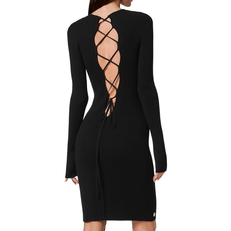 Philipp Plein Strickkleid Strickkleid beige(Image 2)