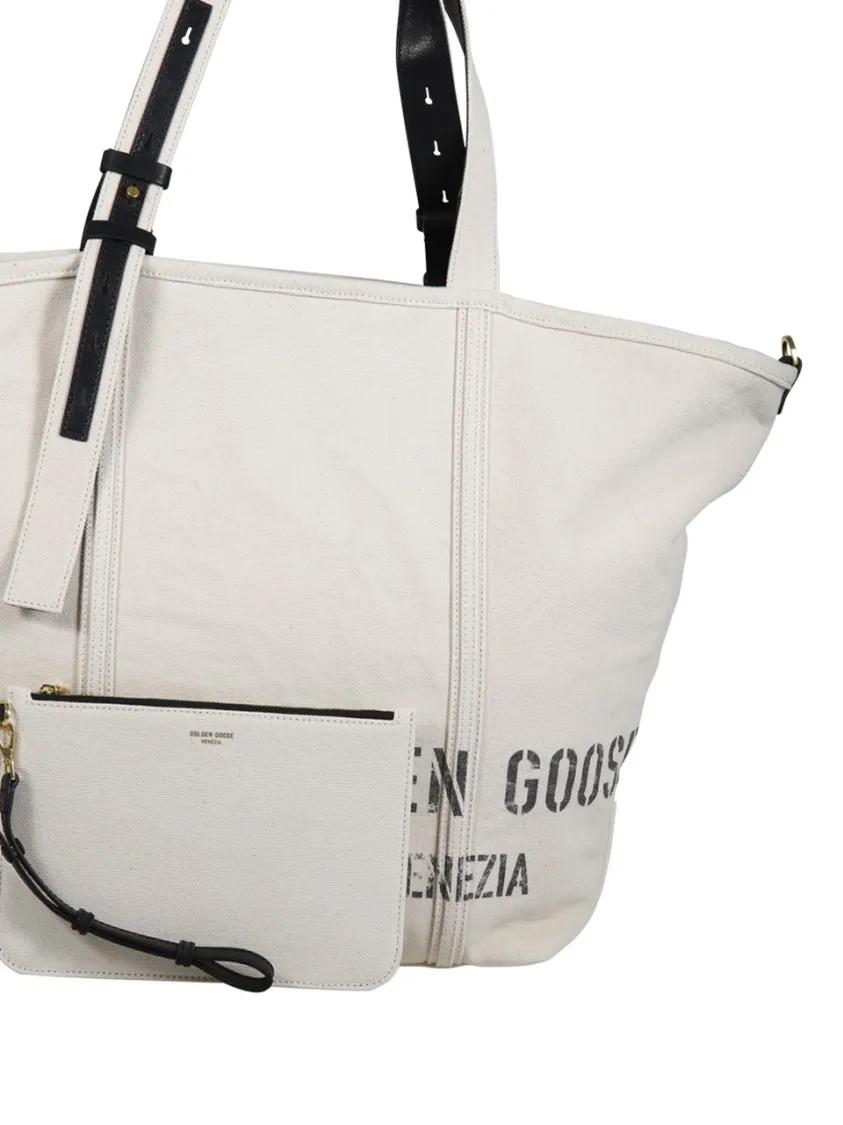 Golden Goose Shoppers & Totes Shopping 24.7 Ew Canvas Tye Dye in wit