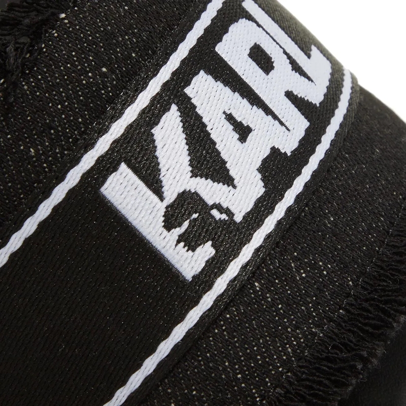 Karl Lagerfeld Slides Skoot Ii Border Slide Black Canvas(Image 5)