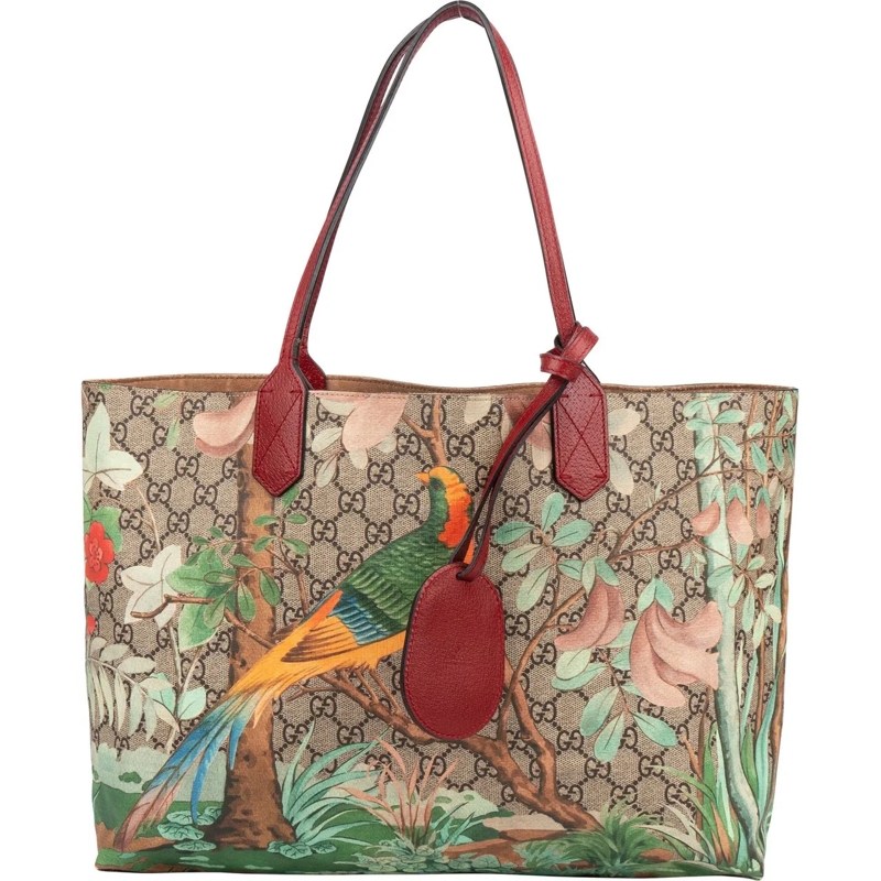 Gucci Tote Gucci Limited Tian GG Monogram Handbag braun