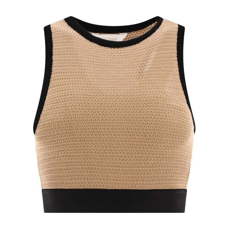 Palm Angels Bluse Top Beige beige