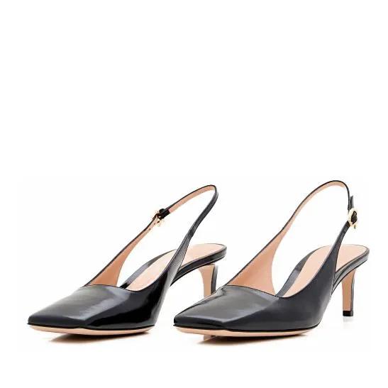 Gianvito Rossi Pumps & High Heels - Nuit Heel Sling-Back - Gr. 39,5 (EU) - in Schwarz - für Damen