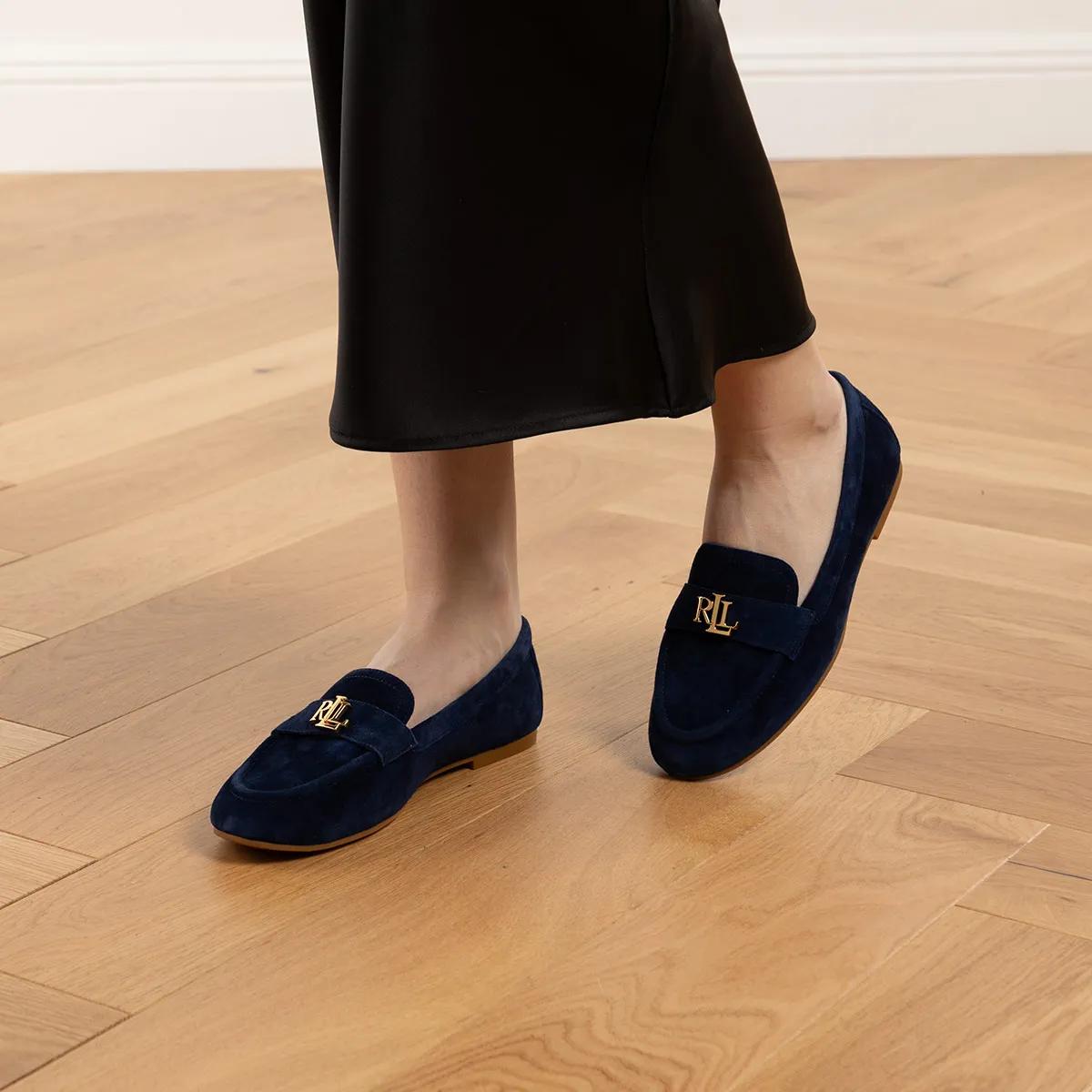 Averi Iii Flats Loafer Refined Navy Gold Hrdw Loafer