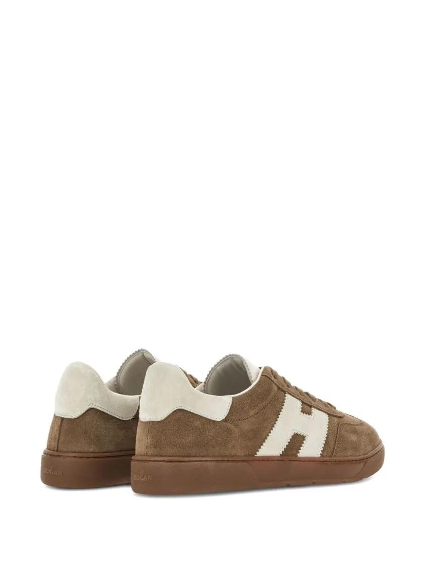 Thumbnail - Hogan Low-Top Sneaker - Earth Brown Suede Lace-Up Sneakers - Gr. 8 - in Braun - für Damen