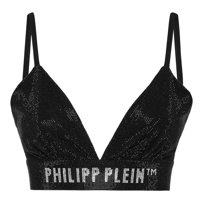 Philipp Plein  Bh Mit Schmucksteinen schwarz