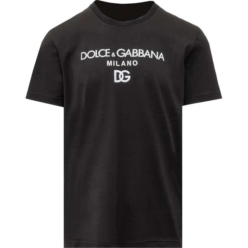 Dolce&Gabbana T-Shirt T-Shirt Logo Ricamato schwarz