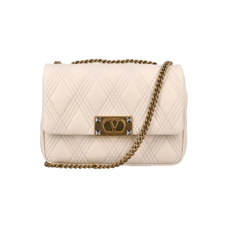 Valentino Garavani Sac à bandoulière Quiltie 67 Medium Shoulder Bag Neutrals