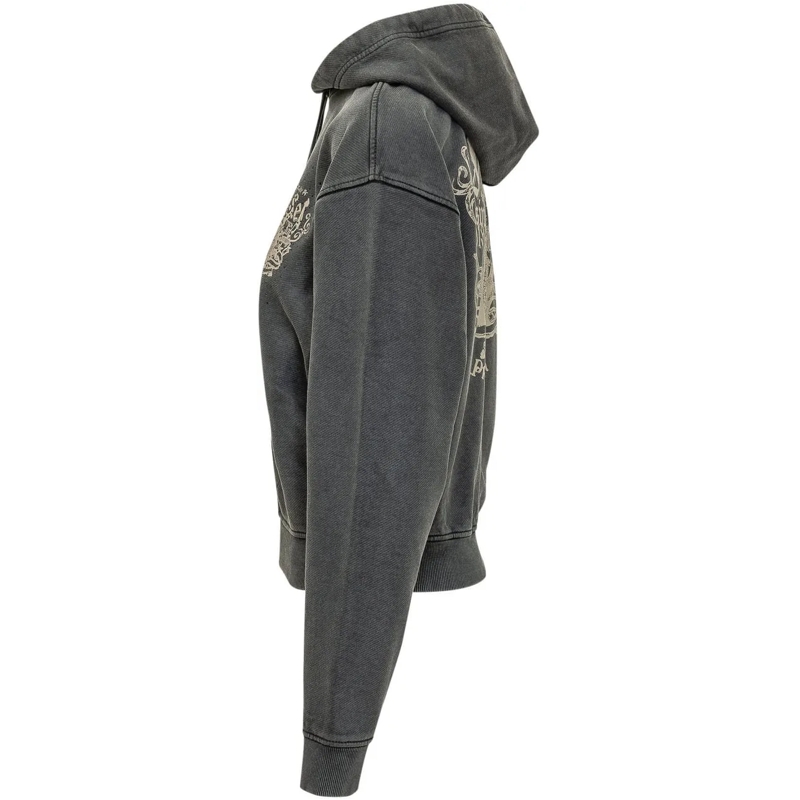 Diesel Gilet Felpa Phoeny con Cappuccio dunkelgrau(Image 3)