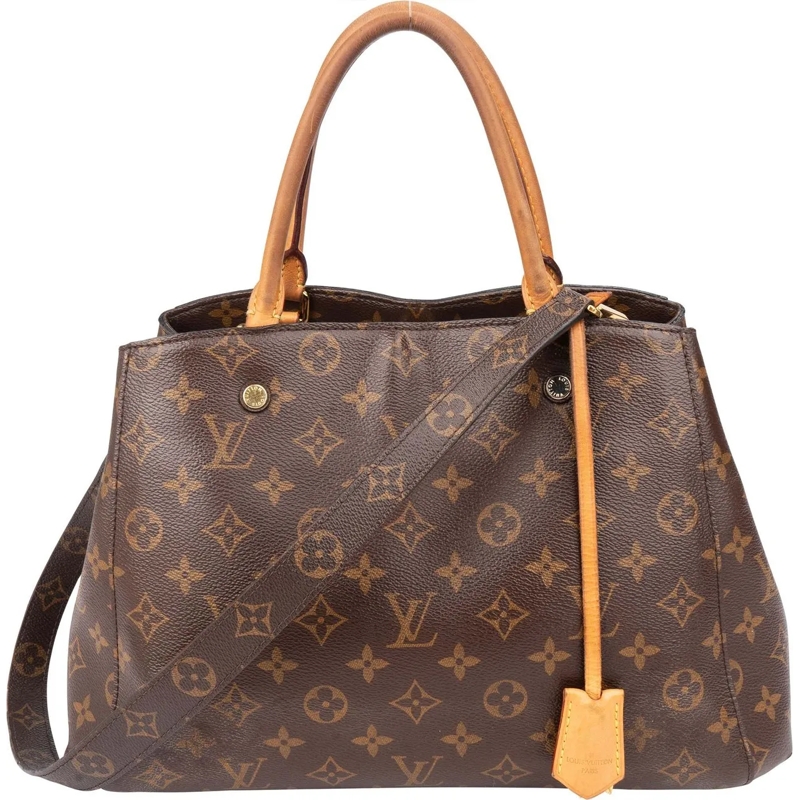 Louis Vuitton Tote Louis Vuitton Canvas Monogram Montaigne MM Handbag braun