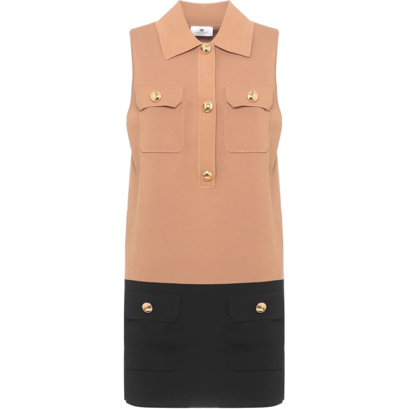Elisabetta Franchi Minikleid Dresses Brown beige