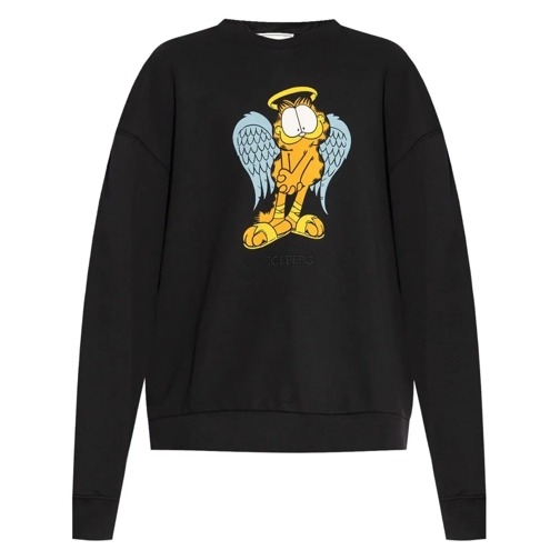 Iceberg Truien Printed Sweatshirt Black