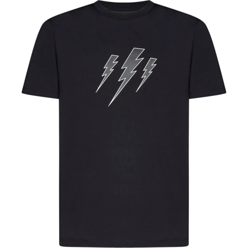 Neil Barrett Legere Oberteile T-shirts And Polos Black schwarz