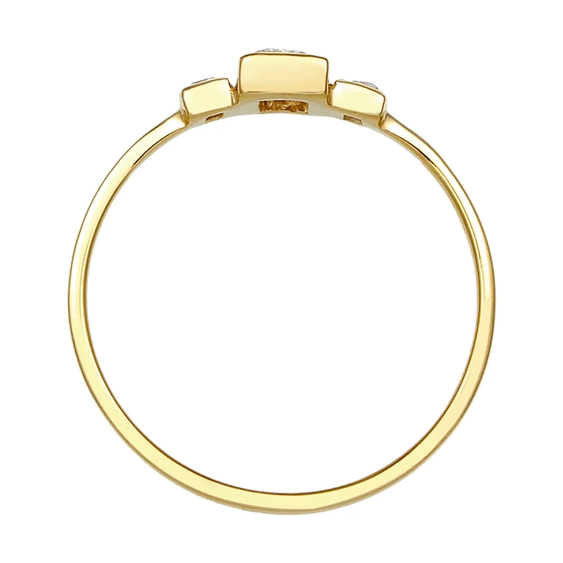 Elli Ring Ring Verlobungsring Topas Edelstein Zart 375 Gelbg gold(Image 3)