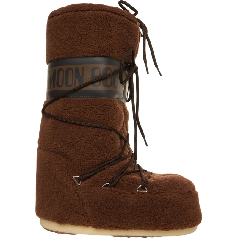 Moonboot Bottes Fleece boots 'ICON FLEECE' braun