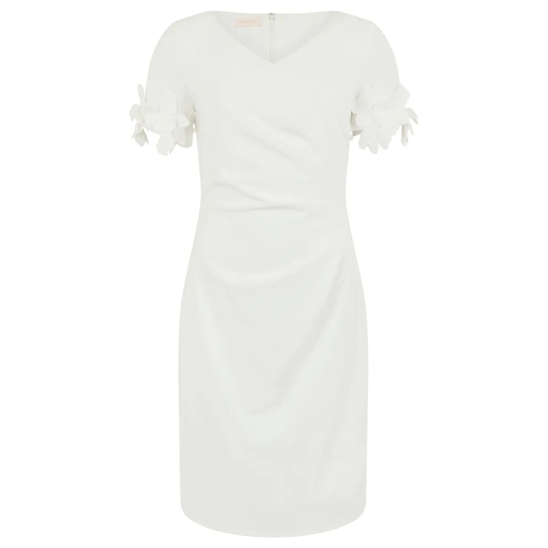 Apart Abendkleid Kurzes Hochzeitskleid creme