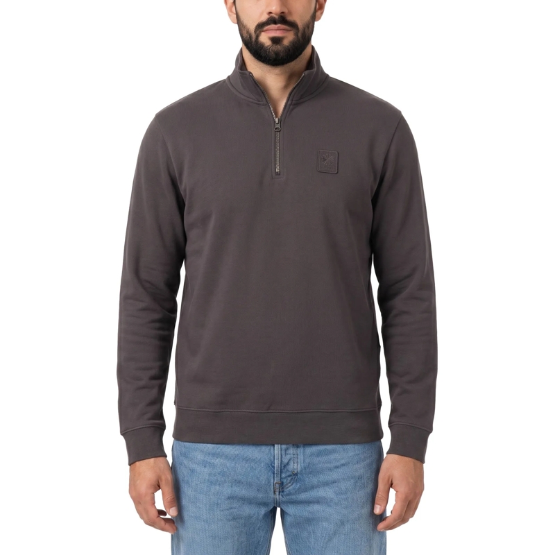 Belstaff  Sweatshirt mit Reißverschlusskragen grün(Image 3)