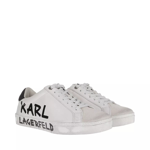 Karl Lagerfeld Skool Brush Logo Low Lace Sneaker White Low-Top Sneaker