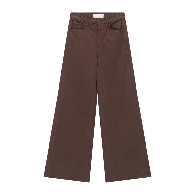 Mother Wide Leg Jeans Jeans The Undercover Sneak braun